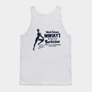 Vintage Minsky's World Famous Burlesque Chicago Tank Top